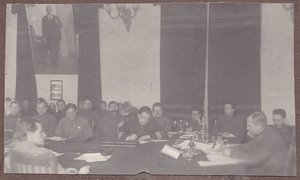 Члены Реввоенсовета. Будённый,Бубнов,Баранов,Муклевич.