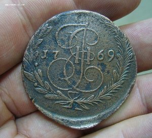 5 копеек 1769 - орел 63