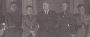 Лётчики - выпускники Борисоглебской авиашколы. Москва,1943 г