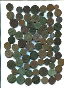 Большой лот царской меди