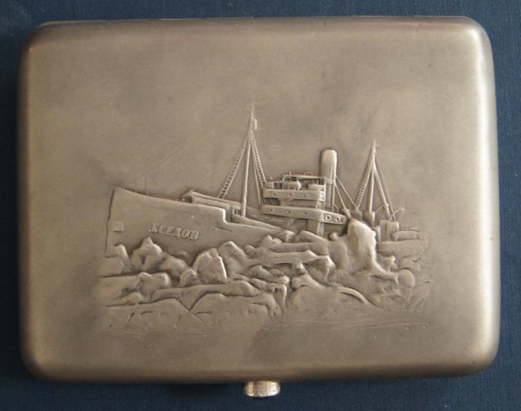 Портсигар "Ледокол Георгий Седов"