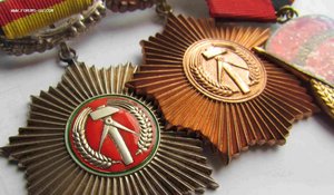 ГДР. Три ордена на колодке