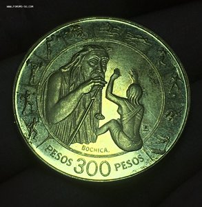Колумбия 300 Песо Au 900