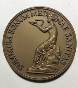 Настольная медаль Медицина ЛМД