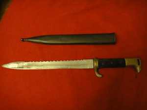 штык нож KS 98 с латунной рукоятью