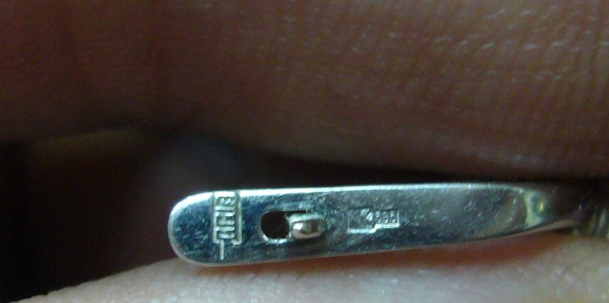 Комплект белое золото 585 - брилики