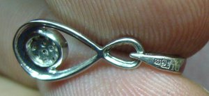 Комплект белое золото 585 - брилики