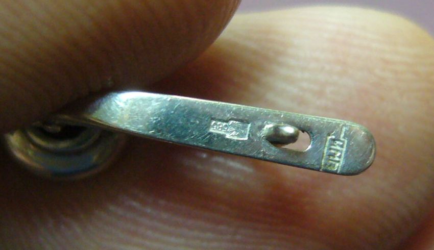 Комплект белое золото 585 - брилики