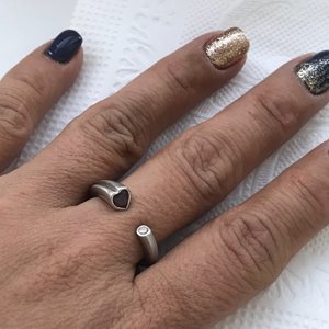 Кольцо платина 950 изящное и современное