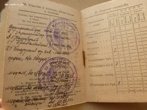 Крсаноарм. книжка на студента-медика,2 Отваги-квадро+КЗ,БЗ.