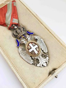 Сербия. Орден Белого орла в коробке.