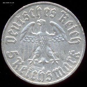 5 марок 1933 года, Лютер.