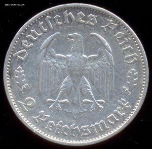 2 марки 1934 года, Шиллер.