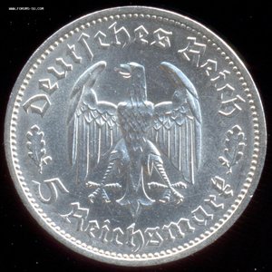 5 марок 1934 года, Шиллер.