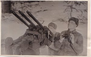 Зенитный расчёт. район города Белого. 1942 год.