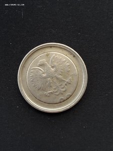 Польша 20 зл. 1976г. интересный брак.