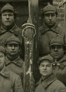 Группа лыжников. Делегаты комсомольцы 5-й дивизии.