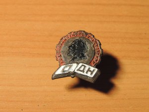 Знак Общества Долой Неграмотность 20-е г.