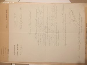 Документ к ордену св Станислава 2 ст на бургомистра Праги