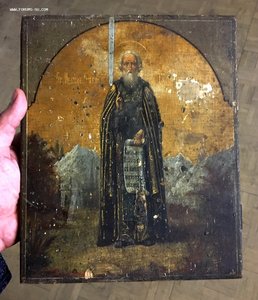 Икона Сергий Радонежский. Очень редкая.