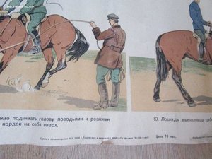 Плакат БОЛЬШОЙ РККА 1925г Кавалерия
