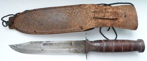 Боевой нож времен войны во Вьетнаме 1966г