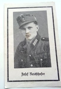 Похоронка на немецкого солдата.