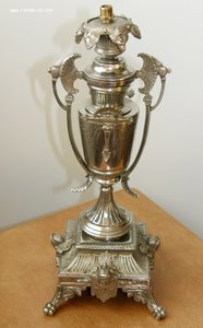 Основа лампы,бронза, никелировка XIXв.