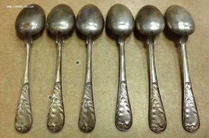 Набор Столовых ложек Интересное клеймо 20-е года СелоКрасное