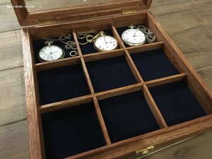 Коробка для карманных часов дуб