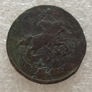 2 копейки 1766 ММ,перечекан с барабанов