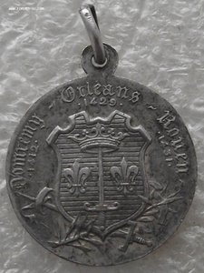 медаль в честь канонизации Жанны Дарк,Франция,1920,серебро