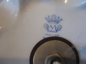 Лампа 50 см., фарфор