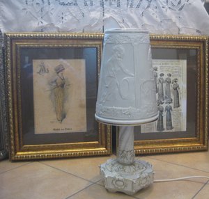 Лампа 50 см., фарфор