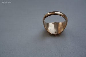 Мужское кольцо-печатка , 56 проба