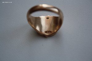 Мужское кольцо-печатка , 56 проба