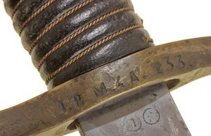 Шашка артиллерийская солдатская обр. 1868 г. Экспертиза ГИМ