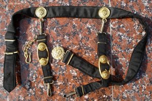 Поясная портупея-подвес для кортика ВМФ обр. 1940 г.