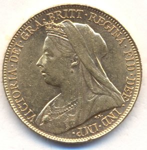 Соверен 1899 г. Великобритания.