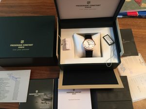 Золотые FREDERIQUE CONSTANT SLIMLINE GENTS ROSE GOLD