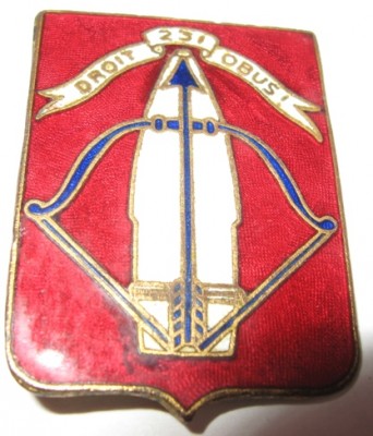 Французский полковой знак . Артиллерия.