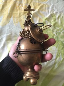 Церковное старое кадило! Латунь