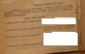 Знак почета 39323 на директора витаминного завода 1944 год