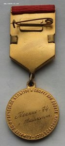 Чемпион СССР,большой теннис,Крошина М. 1974г. золото. (2)