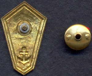 Морской ромбик с Нахимовым, тяжелый металл.