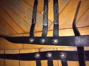 Пояса для ношения кинжала. Серебряный набор. 3 шт.