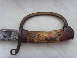 ОСТАТОК КЛИНКА СОЛД. ДРАГУНКИ ОБР. 1881г. С РУКОЯТЬЮ