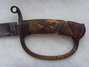 ОСТАТОК КЛИНКА СОЛД. ДРАГУНКИ ОБР. 1881г. С РУКОЯТЬЮ