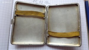 Портсигар подарочный "Ивану Иосифовичу..." 800 пр. 68.5 гр