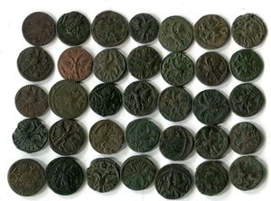 Полушки.ВРПушки.35 монет